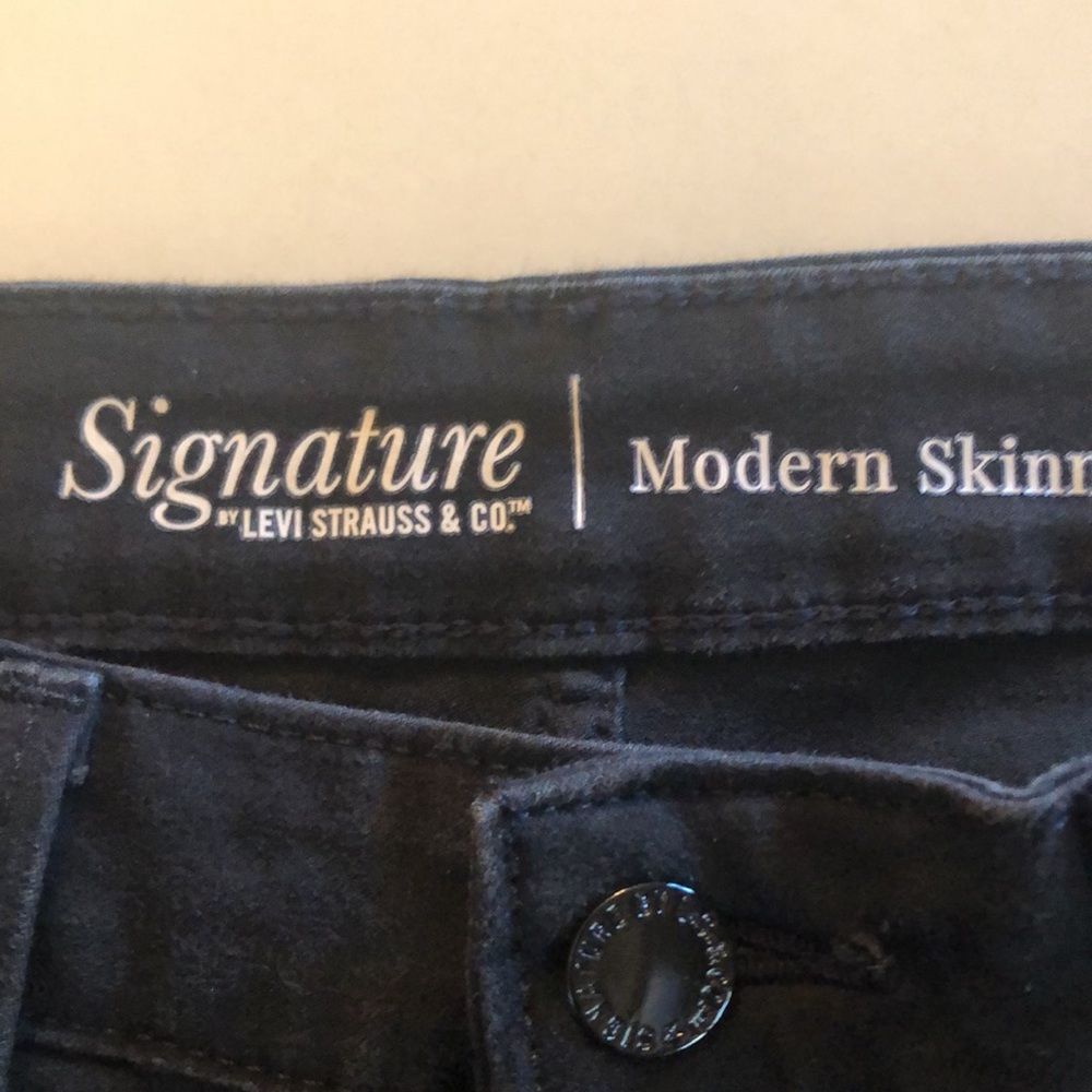 Signature Levi’s Black jeans tie-dye distressed bottoms Levi Strauss & Co 8 - Picture 4 of 8